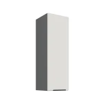 Szafka górna 30cm CALIA 30 G-90 1F CRYSTAL WHITE / ANTRACYT z powłoką ANTI FINGERPRINT