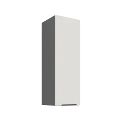 Szafka górna 30cm CALIA 30 G-90 1F CRYSTAL WHITE / ANTRACYT z powłoką ANTI FINGERPRINT