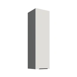 Szafka górna 30cm CALIA 30 G-108 1F CRYSTAL WHITE / ANTRACYT z powłoką ANTI FINGERPRINT