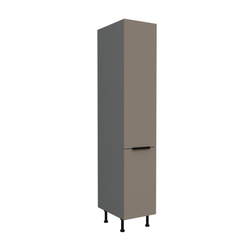 Przejdź do produktu Szafka kuchenna słupek CALIA 40 DK-215 2F SANDGRAU SZARY / ANTRACYT z powłoką ANTI FINGERPRINT