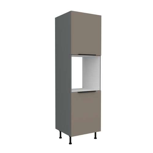 Przejdź do produktu Szafka kuchenna słupek CALIA 60 DP-210 2F SANDGRAU SZARY / ANTRACYT z powłoką ANTI FINGERPRINT