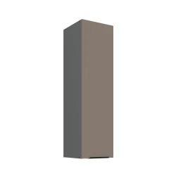 Szafka górna 30cm CALIA 30 G-108 1F SANDGRAU SZARY / ANTRACYT z powłoką ANTI FINGERPRINT