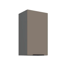 Szafka górna 40cm CALIA 40 G-72 1F  SANDGRAU SZARY / ANTRACYT z powłoką ANTI FINGERPRINT