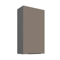 Szafka górna 60 cm CALIA 60 G - 108 1F SANDGRAU SZARY / ANTRACYT z powłoką ANTI FINGERPRINT