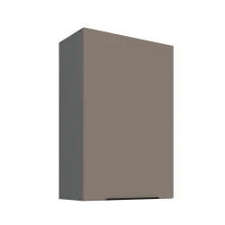 Szafka górna 60 cm CALIA 60 G - 90 1F SANDGRAU SZARY / ANTRACYT z powłoką ANTI FINGERPRINT
