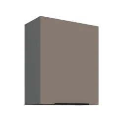 Szafka górna 60 cm CALIA 60 G - 72 1F SANDGRAU SZARY / ANTRACYT z powłoką ANTI FINGERPRINT