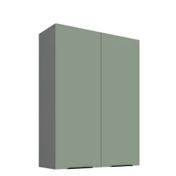 Szafka górna 80 cm CALIA 80 G-108 2F AQUAMARINE / ANTRACYT z powłoką ANTI FINGERPRINT