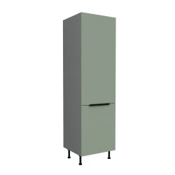 Szafka kuchenna słupek CALIA 60 DK-210 2F AQUAMARINE / ANTRACYT z powłoką ANTI FINGERPRINT