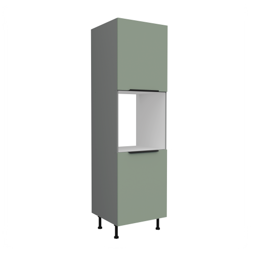 Przejdź do produktu Szafka kuchenna słupek CALIA 60 DP-210 2F AQUAMARINE / ANTRACYT z powłoką ANTI FINGERPRINT