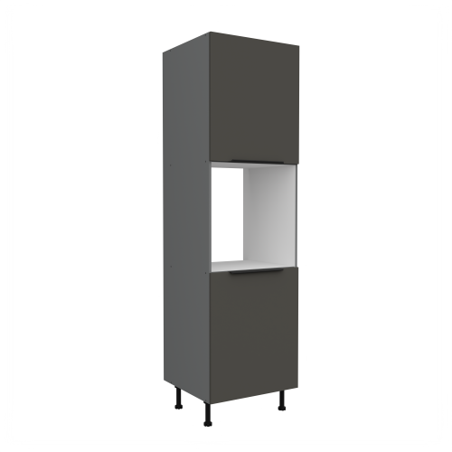 Przejdź do produktu Szafka kuchenna słupek CALIA 60 DP-210 2F GRAFIT / ANTRACYT z powłoką ANTI FINGERPRINT