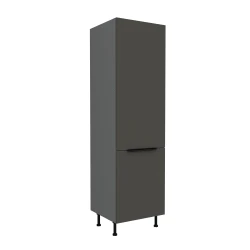Szafka kuchenna słupek CALIA 60 DK-210 2F GRAFIT / ANTRACYT z powłoką ANTI FINGERPRINT