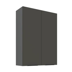 Szafka górna 80 cm CALIA 80 G-108 2F GRAFIT / ANTRACYT z powłoką ANTI FINGERPRINT