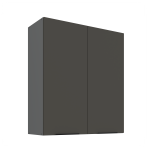 Szafka górna 80 cm CALIA 80 G-90 2F GRAFIT / ANTRACYT z powłoką ANTI FINGERPRINT
