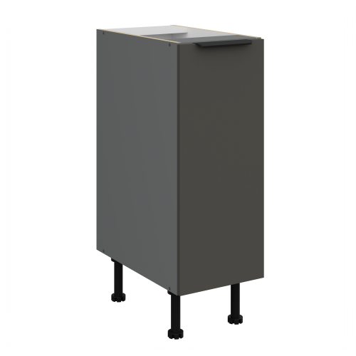 Przejdź do produktu Szafka dolna 30 cm CALIA 30 D CARGO BB wysuwana z koszem GRAFIT / ANTRACYT z powłoką ANTI FINGERPRINT