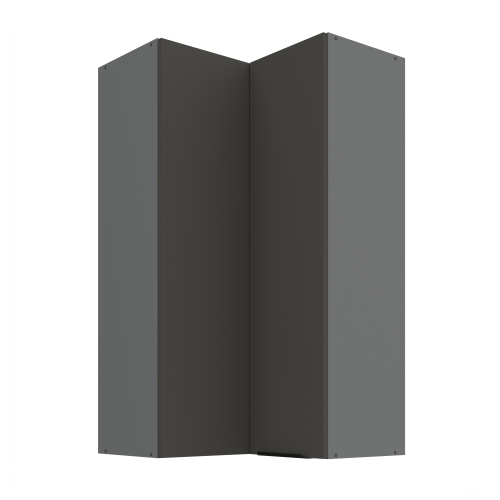 Przejdź do produktu Szafka górna narożna 60 x 60 cm CALIA GN-108 2F (90°)  GRAFIT / ANTRACYT z powłoką ANTI FINGERPRINT