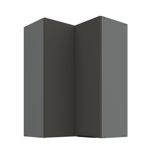 Przejdź do produktu Szafka górna narożna 60 x 60 cm CALIA GN-90 2F (90°) GRAFIT / ANTRACYT z powłoką ANTI FINGERPRINT