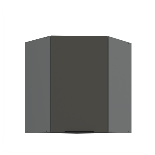 Przejdź do produktu Szafka górna narożna 60 x 60 cm CALIA GN-72 1F (45°) GRAFIT / ANTRACYT z powłoką ANTI FINGERPRINT
