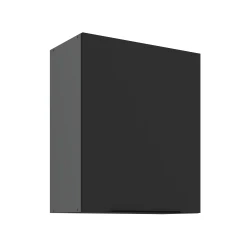 Szafka górna 60 cm CALIA 60 G - 72 1F CZARNY MAT / ANTRACYT z powłoką ANTI FINGERPRINT