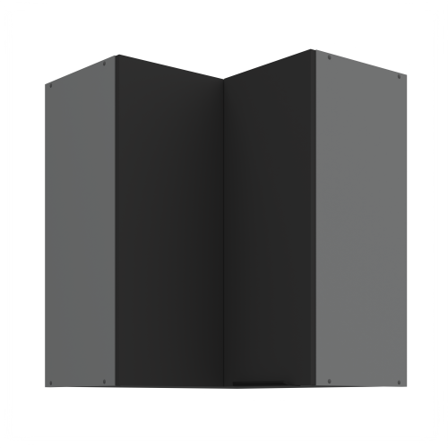 Przejdź do produktu Szafka górna narożna 60 x 60 cm CALIA GN-72 2F (90°) CZARNY MAT / ANTRACYT z powłoką ANTI FINGERPRINT
