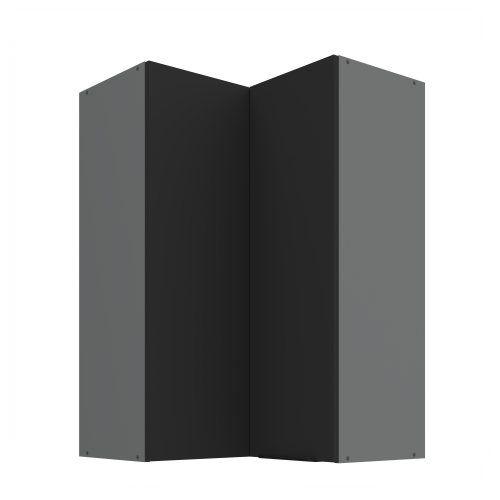Przejdź do produktu Szafka górna narożna 60 x 60 cm CALIA GN-90 2F (90°) CZARNY MAT / ANTRACYT z powłoką ANTI FINGERPRINT