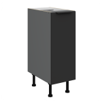 Szafka dolna 30 cm CALIA 30 D CARGO BB wysuwana z koszem CZARNY MAT / ANTRACYT z powłoką ANTI FINGERPRINT