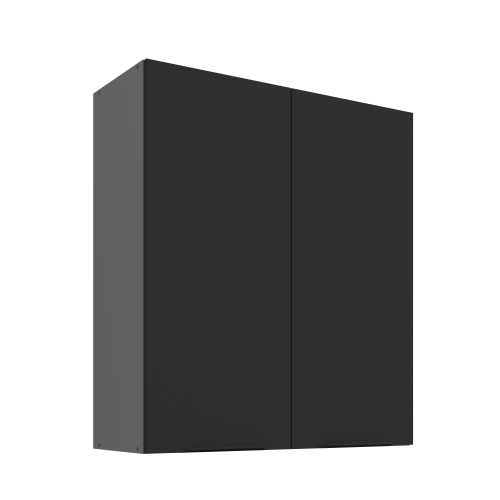 Przejdź do produktu Szafka górna 80 cm CALIA 80 G-90 2F CZARNY MAT / ANTRACYT z powłoką ANTI FINGERPRINT
