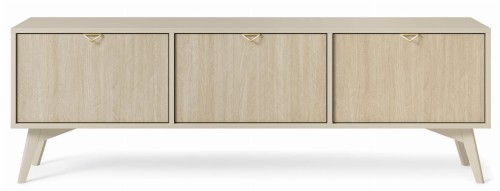 Przejdź do produktu Szafka RTV 3D z kolekcji OFELIA - 158 x 52 x 38 cm JODEŁKA SCANDI / BEŻ