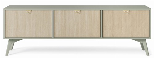 Przejdź do produktu Szafka RTV 3D z kolekcji OFELIA - 158 x 52 x 38 cm JODEŁKA SCANDI / EUKALIPTUS