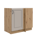 Szafka dolna narożna 105 ND 1F BB ATENA Jasnoszary / Dąb Artisan