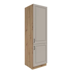 Szafka kuchenna słupek 60 DK-210 2F ATENA Jasnoszary / Dąb Artisan