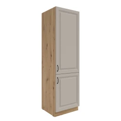 Szafka kuchenna słupek 60 LO-210 2F ATENA Jasnoszary /  Dąb Artisan