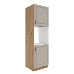 Szafka kuchenna słupek 60 DP-210 2F ATENA Jasnoszary / Dąb Artisan