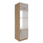 Szafka kuchenna słupek 60 DPM-210 2F ATENA Jasnoszary /  Dąb Artisan