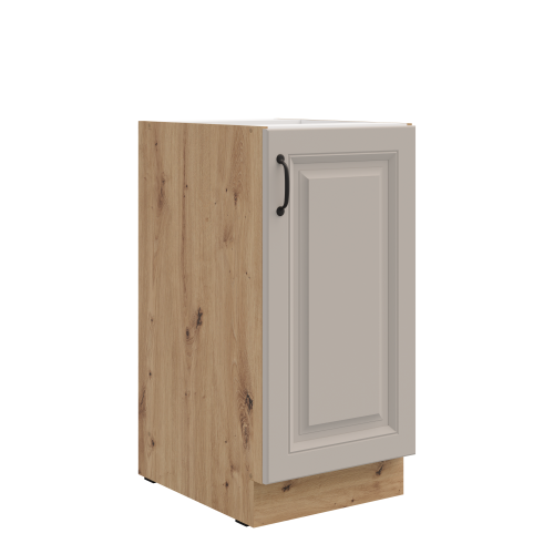 Przejdź do produktu Szafka dolna 40 cm ATENA 40 D 1F BB Jasnoszary / Dąb Artisan