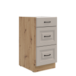 Szafka dolna 40 cm ATENA 40 D 3S BB Jasnoszary / Dąb Artisan