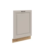 Front do zabudowy zmywarki 60 cm ZM 713 x 596 ATENA Jasnoszary / Dąb Artisan