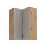 Szafka górna narożna 60 x 60 cm GN-90 2F (90°) ATENA Jasnoszary / Dąb Artisan