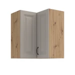 Szafka górna narożna 60 x 60 cm GN-72 2F (90°) ATENA Jasnoszary / Dąb Artisan