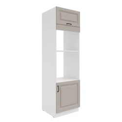 Szafka kuchenna słupek 60 DPM-210 2F ATENA Jasnoszary /  Biały