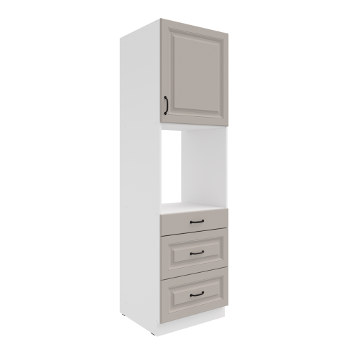 Przejdź do produktu Szafka kuchenna słupek 60 DPS-210 3S 1F ATENA Jasnoszary / Biały