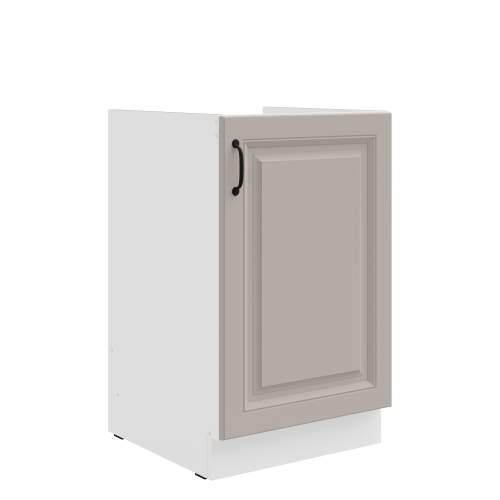 Przejdź do produktu Szafka dolna 60 cm ATENA 60 D 1F BB Jasnoszary / Biały