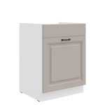 Szafka dolna 60 ZL 1S BB ATENA zabudowa pod zlew Jasnoszary / Biały