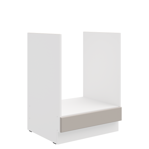 Przejdź do produktu Szafka dolna 60 cm ATENA 60 D GAZ BB pod zabudowę piekarnika Jasnoszary / Biały