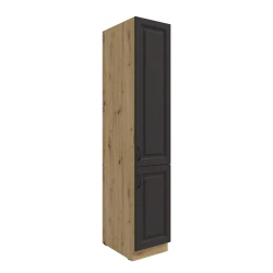 Szafka kuchenna słupek 40 DK-210 2F ATENA Grafit /  Dąb Artisan