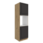 Szafka kuchenna słupek 60 DP-210 2F ATENA Grafit / Dąb Artisan