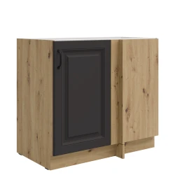 Szafka dolna narożna 105 ND 1F BB ATENA Grafit / Dąb Artisan