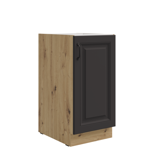 Przejdź do produktu Szafka dolna 40 cm ATENA 40 D 1F BB Grafit / Dąb Artisan