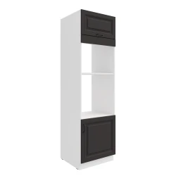 Szafka kuchenna słupek 60 DPM-210 2F ATENA Grafit /  Biały