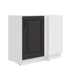 Szafka dolna narożna 105 ND 1F BB ATENA Grafit / Biały mat