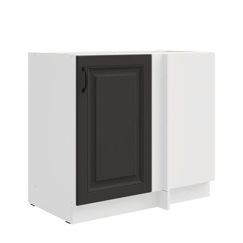 Przejdź do produktu Szafka dolna narożna 105 ND 1F BB ATENA Grafit / Biały mat